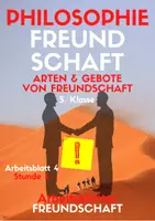Vorschau - Arbeitsblätter - Drei Arten von Freundschaft & Freundschaftsgebote (Freundschaft AB 4) - Deckblatt