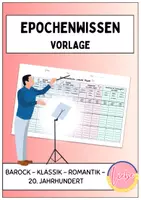 Vorschau - Arbeitsblätter - Musikepochen/Musikgeschichte - Übersicht zur ernsten Musik (Vorlage) - Deckblatt