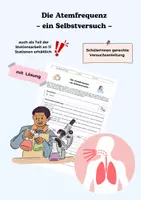 Vorschau - Arbeitsblätter - Die Atemfrequenz – Ein Selbstversuch - Deckblatt