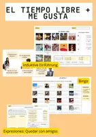 Vorschau - Arbeitsblätter - El tiempo libre, me gusta + presentación, induktuve Einführung - Deckblatt
