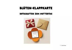 Vorschau - Mal- und Bastelvorlagen - Muttertagskarten zum Aufklappen - Blütenklappkarten - Seite 2