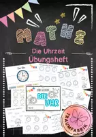Vorschau - Arbeitsblätter - Uhrzeit: Wir lesen die Uhr - Übungsheft - Deckblatt