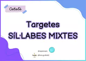 Vista previa - Juegos / Gamificación - SÍL·LABES MIXTES. SÍL·LABA INICIAL - página 1