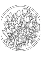 Vorschau - Arbeitsblätter - FRÜHLINGSBLUMEN Ausmalbilder - Seite 2