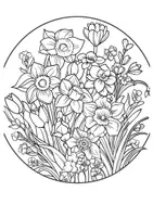 Vorschau - Arbeitsblätter - FRÜHLINGSBLUMEN Ausmalbilder - Seite 3
