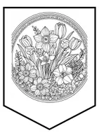 Vorschau - Mal- und Bastelvorlagen - FRÜHLINGSBLUMEN Blumen Ausmalbilder Materialpaket - Seite 2