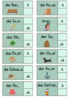 Vorschau - Spiele - Klammerkarte: k oder ck? – Rechtschreibübung + Selbstkontrolle - Seite 2
