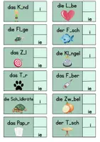 Vorschau - Arbeitsblätter - Klammerkarte: i oder ie? – Rechtschreibübung + Selbstkontrolle - Seite 2