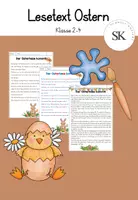 Vorschau - Arbeitsblätter - Lesetext Ostern (Klasse 2-4) - Deckblatt