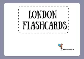 Vista previa - Juegos / Gamificación - LONDON LANDMARKS FLASHCARDS - página 1