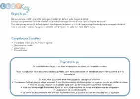 Aperçu - Apprentissages en autonomie - JEU DES OMBRES fruits et légumes - Page 2