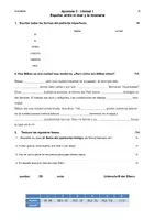 Vorschau - Test - Lk Unidad 1 Acercate und texto A (Grammatik, Vokabeln) - Seite 1