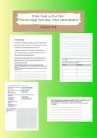 Vorschau - Arbeitsblätter - free time activities | Textverständnis und Textproduktion | Vertretung | Klasse 6 | Englisch - Deckblatt