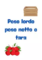 anteprima - Materiale di supporto/inclusione - Peso lordo Peso netto e tara - Pagina di copertina