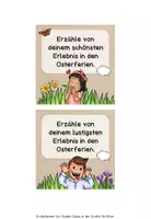 Vorschau - Bildkarten - Osterferien Reflexion: Erzählwürfel & Gesprächswürfel (Pocket Cube Karten) – Mündliches Erzählen | Grundschule - Seite 2