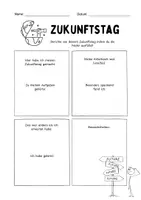 Vorschau - Arbeitsblätter - Arbeitsblatt: Zukunftstag - Reflexion - Seite 1