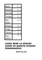 anteprima - Esercizi - TESTO DESCRITTIVO ED AGGETTIVI - Pagina 1