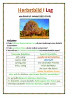 Vorschau - Arbeitsblätter - Gedicht "Herbstbild" von Friedrich Hebbel - Seite 3