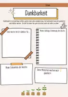 Vorschau - Arbeitsblätter - Dankbarkeit AB / Dankbarkeitstagebuch SEK 1 - Deckblatt
