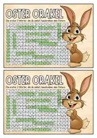 Vorschau - Mal- und Bastelvorlagen - Ostern Grußkarten basteln (Oster Orakel) - Seite 1