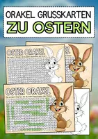 Vorschau - Mal- und Bastelvorlagen - Ostern Grußkarten basteln (Oster Orakel) - Deckblatt