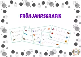 Vorschau - Stationenlernen - Frühjahrsgrafik - Deckblatt