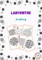 Vorschau - Stationenlernen - Labyrinthe: Frühling - Deckblatt