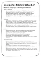 Vorschau - Arbeitsblätter - Lyrik. Eigene kurze Geschichten in Gedichte umformen - Seite 3