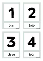 Vorschau - Poster - Numbers / Bildkarten / 1- 20 / Englisch / FREEBIE - Seite 1