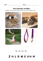 Vorschau - Arbeitsblätter - Vier Hinweise, ein Wort ( Tiere) - Seite 3
