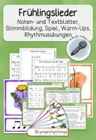 Vorschau - Stundenentwürfe - Frühlingslieder - Stimmbildung, Warm-Ups, Rhythmusübungen - Deckblatt