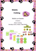 Vorschau - Mal- und Bastelvorlagen - Mobile Frühling - Deckblatt