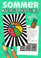 Vorschau - Stundenentwürfe - Op-Art Strandbälle - Kunstprojekt für den Sommer - Deckblatt