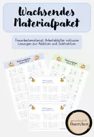 Vorschau - Arbeitsblätter - Freiarbeitsmaterial Addition und Subtraktion - Deckblatt