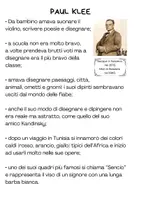 anteprima - Schede informative - PAUL KLEE - Pillole di storia dell’arte - Pagina di copertina