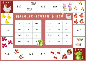Vorschau - Spiele - Malgeschichten-Bingo und Merkspiel (Multiplikation) - Seite 2