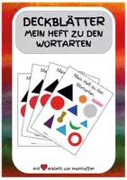 Vorschau - Anderer Materialtyp - Deckblätter für ein Wortartenheft nach Montessori - Deckblatt