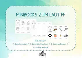 Vorschau - Arbeitsblätter - Minibooks zum Laut Pf - 4 verschiedene Vorlagen - Seite 1