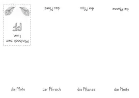 Vorschau - Arbeitsblätter - Minibooks zum Laut Pf - 4 verschiedene Vorlagen - Seite 3