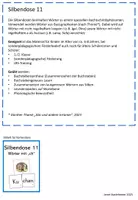 Vorschau - Fördermaterial/Inklusion - Silbendose 11 - Wörter mit "ch" - Seite 1