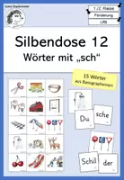 Vorschau - Fördermaterial/Inklusion - Silbendose 12 - Wörter mit "sch" - Deckblatt