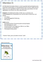 Vorschau - Fördermaterial/Inklusion - Silbendose 15 - Konsonantenhäufung schwierig - Seite 1