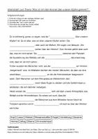 Vorschau - Arbeitsblätter - Arbeitsblätter zum Thema "Was ist mit dem Himmel über unseren Köpfen gemeint?" + Lösung & MP3 + - Deckblatt