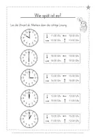 Vorschau - Arbeitsblätter - Uhrzeit - Seite 3