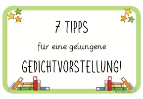 Vorschau - Arbeitsblätter - Tafelmaterial Kriterien Gedichtvortrag - Seite 3