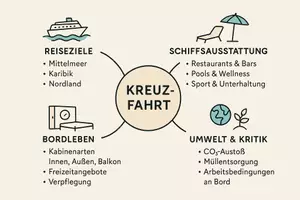 Vorschau - Arbeitsblätter - AB mit Fragen zum Thema "Kreuzfahrt" + Lösungsblatt + Mindmap + Infografik - Seite 3