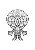 Vorschau - Mal- und Bastelvorlagen - Mandalas Thema Aliens - Grundschule - Bastelvorlagen - Seite 1