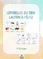 Vorschau - Arbeitsblätter - Leporellos Ä Ö Ü - 9 Vorlagen - Deckblatt