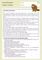 Vorschau - Arbeitsblätter - Fabeln verstehen - Klassenarbeit+EWH - "Libelle und Biber" - Seite 2
