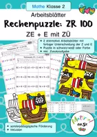 Vorschau - Stationenlernen - Rechenpuzzle (Pirat) ZR 100 ZE + E mit ZÜ - Deckblatt